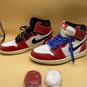 Nike Air Jordan Retro High Red, White, and Black Sneakers